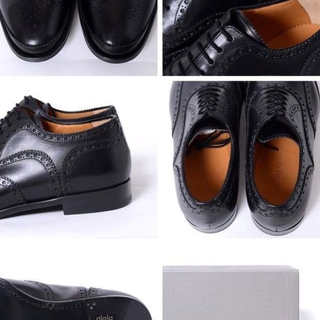 アレキサンダーマックイーン Alexander McQueen ウイングチップシューズ ブラック