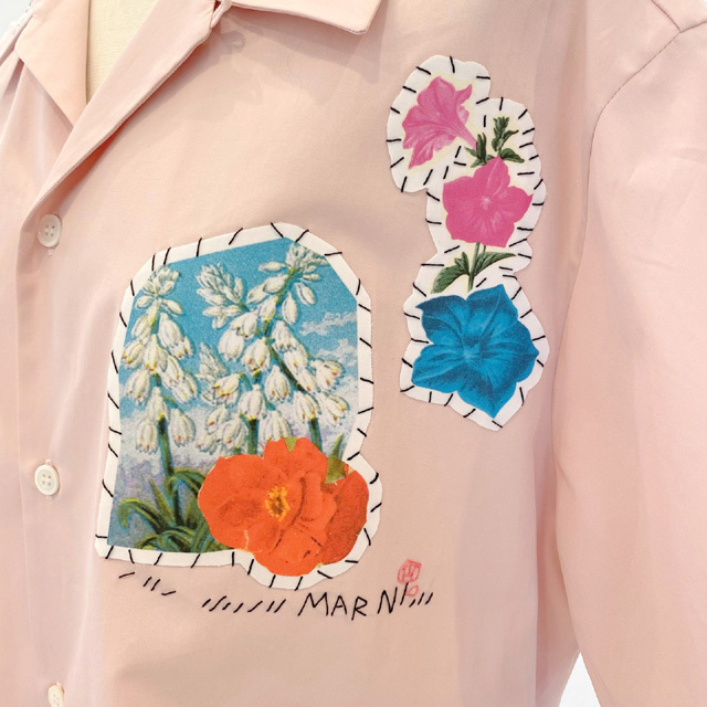 ☆最終SALE☆ Marni フラワープリント 半袖ブラウス36 ☆最終SALE☆ Marni フラワープリント 半袖ブラウス36