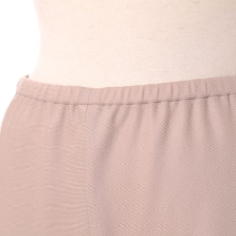 スタジオヨコ Studio yoCo ウエストゴムワイドパンツ ウールストレッチ ベージュ