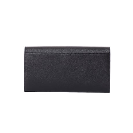 マルニ Marni フラップ付き長財布 サフィアノーレザー ブラック