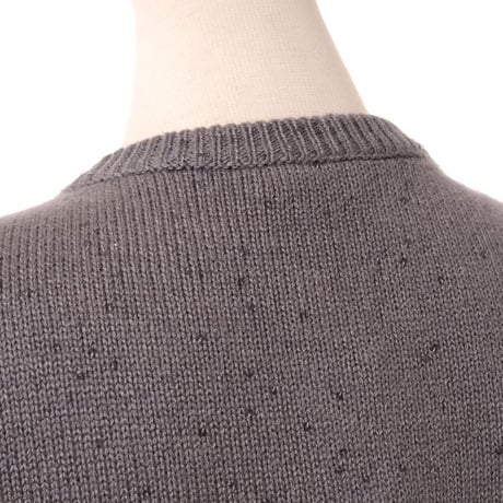 ブルネロクチネリ Brunello Cucinelli 丸襟カーディガン カシミアシルク ブラウングレー