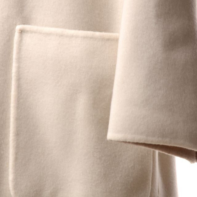 アニオナ AGNONA フード付きロングコート カシミア一枚仕立て