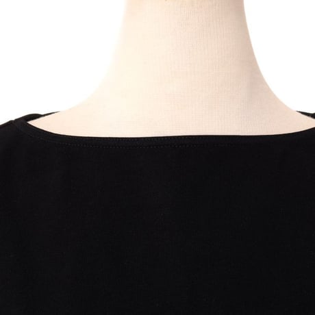 フィロソフィ PHILOSOPHY 半袖ショート丈カットソー コットンジャージー ブラック