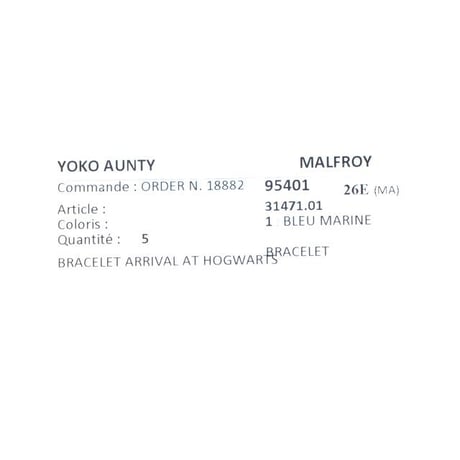 インポートブランド import brand マルフロイMalfroyシルクゴールドブレスレット シルクサテン ブルー