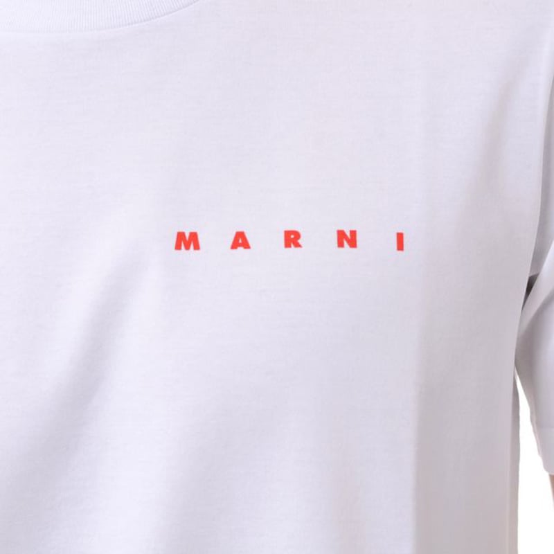 マルニ Marni バックフラワープリント半袖Tシャツ オーガニック ...