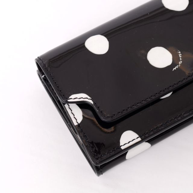 ブラック パテントレザー 三つ折り財布 ヤクレザー 三つ折りウォレット No.126 | ブレイリオ公式ウェブ