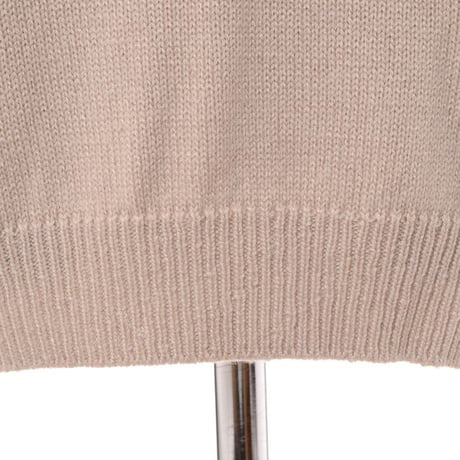 ブルネロクチネリ Brunello Cucinelli 丸襟長袖セーター カシミアシルク ベージュ