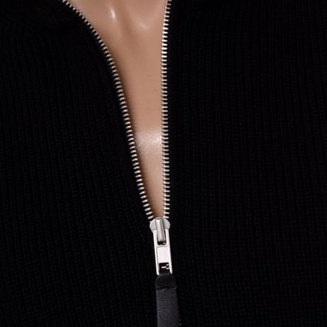 メゾン マルジェラ Maison Margiela ジップアップカーディガン ニット ブラック