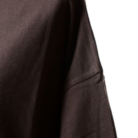 テラ TELA ビックシルエットTシャツ コットンジャージー ダークブラウン