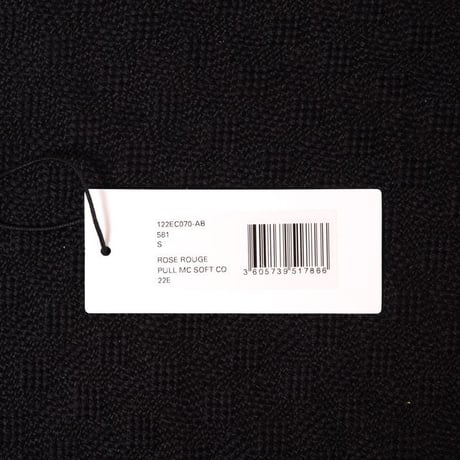 ソニアリキエル SONIA RYKIEL 半袖ボーダーセーター コットンカシミアニット ルージュピンク