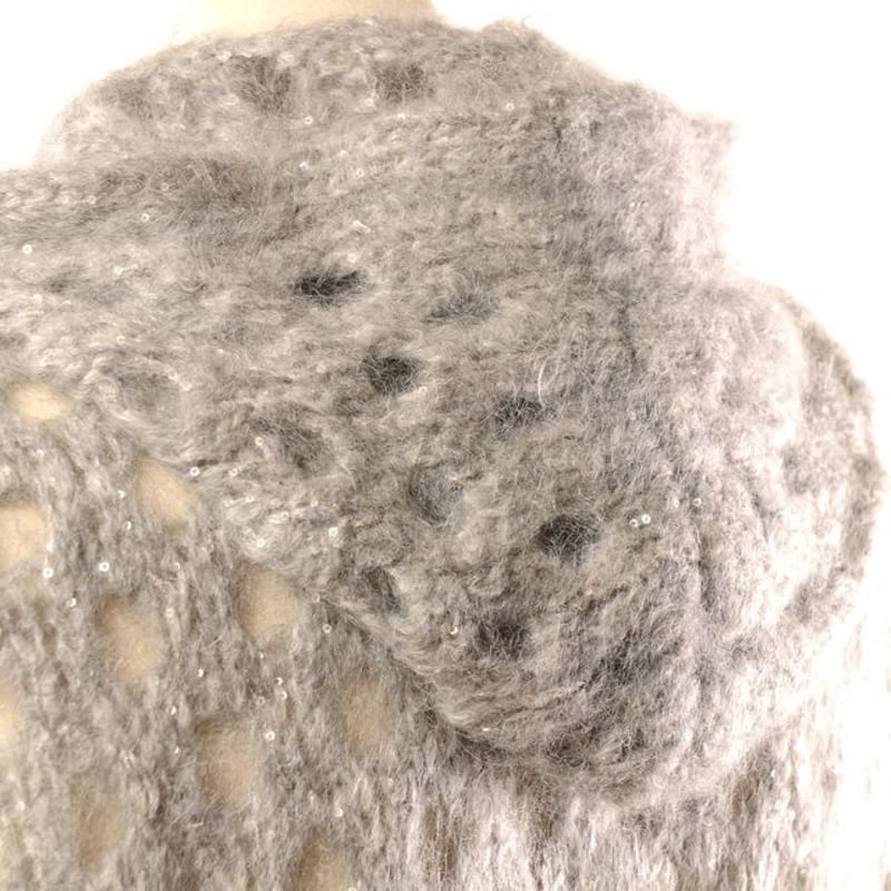 BRUNELLO CUCINELLI モヘアニットカーディガン スパンコール BRUNELLO