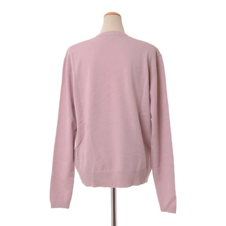 ロシャス ROCHAS 花モチーフ長袖セーター ウールカシミア ピンク