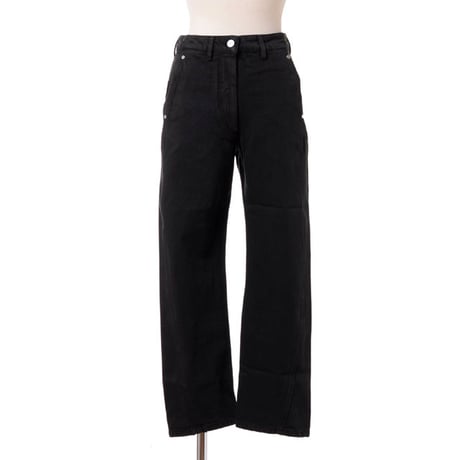 ルメール LEMAIRE ツイストジーンズ コットン ブラック