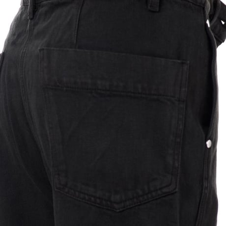 ルメール LEMAIRE ツイストジーンズ コットン ブラック