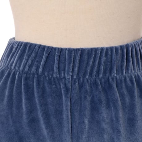 ソニアリキエル SONIA RYKIEL ベルボトムパンツ ベロア ブルー