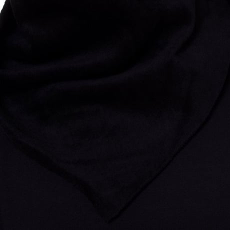 ラフシモンズ RAF SIMONS オーバーサイズドプリンテッドスカーフ コットン ブラック