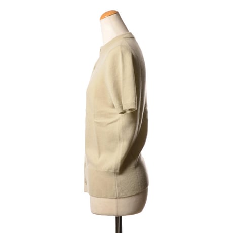 エクストリームカシミヤ extreme cashmere x flyer半袖カーディガン カシミヤ デザート