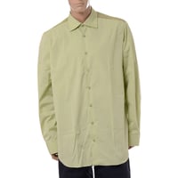 ラフシモンズ RAF SIMONS Classic shirt with net insert シャツ コットン ライトグリーンミント