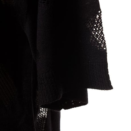マルニ Marni 襟付き半袖カーディガン ウールシルク ブラック