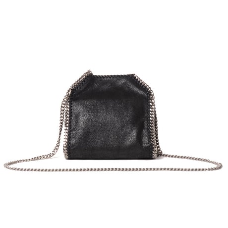 ステラマッカートニー stella mccartney ファラベラタイニートートバッグ シャギーディア ブラック 正規取扱