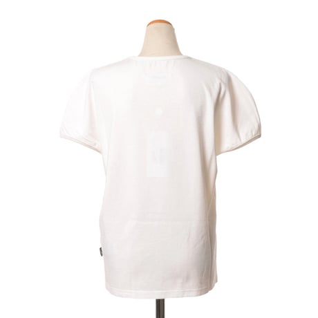 エムエムシックス メゾンマルジェラ MM6 MAISON MARGIELA ヴィンテージジャージーロゴTシャツ コットン ホワイト