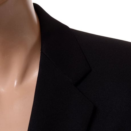 ラフシモンズ RAF SIMONS Classic doublebrested coat with uniform pockets リサイクルポリエステル ブラック