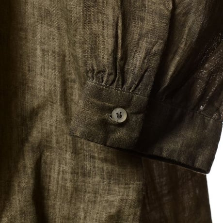 インポートブランド import brand プルマナック PLOUMANAC'H ロングブラウス リネン オリーブ