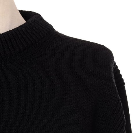 プロエンザスクーラー Proenza Schouler ショート丈セーター コットンリネン ブラック