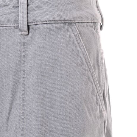 ルメール LEMAIRE ワイドジーンズ コットン パールグレー