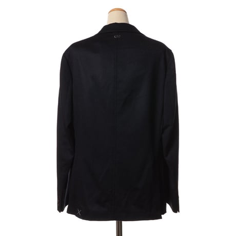 アニオナ AGNONA シングルコート カシミア一枚仕立て ネイビー