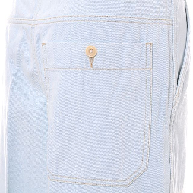 ルメール LEMAIRE ワイドジーンズ コットン スカイブルー | YOKOAUNTY