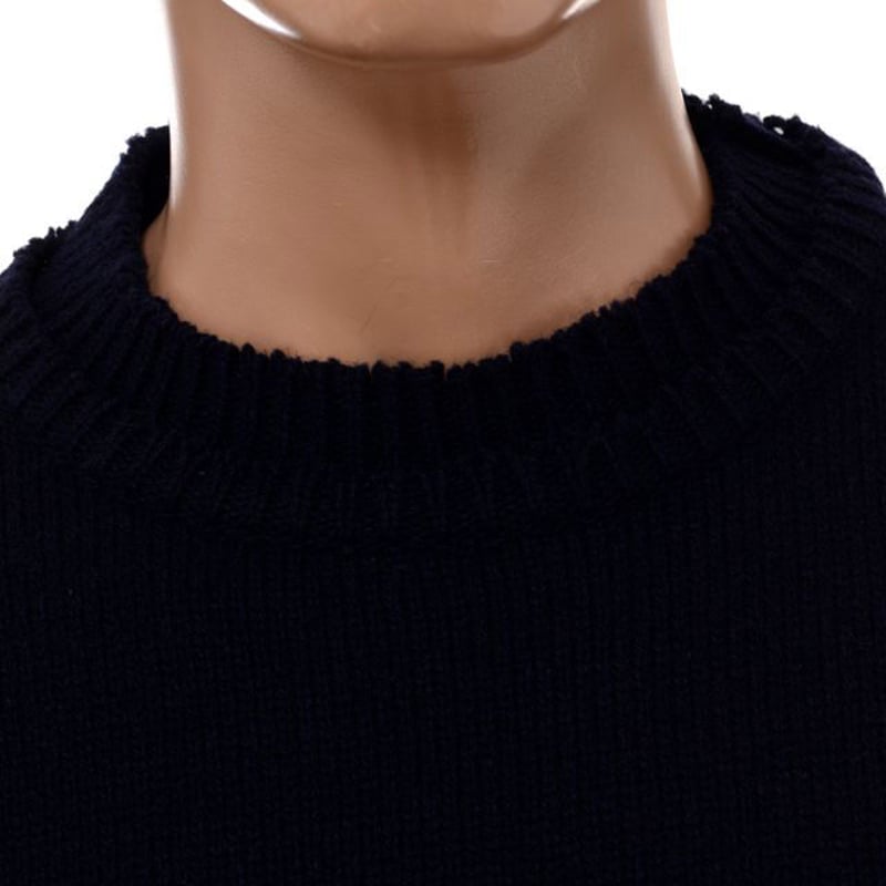 メゾン マルジェラ Maison Margiela エルボーパッチセーター ネイビー