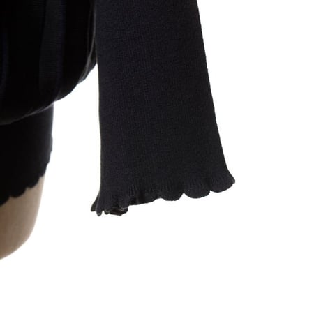アニオナ AGNONA ラウンドネックセーター シルクコットン ネイビーパープル
