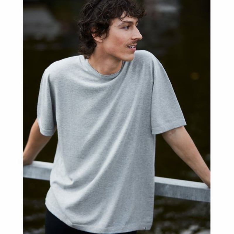 エクストリームカシミヤ extreme cashmere x オーバーフィット丸襟半袖