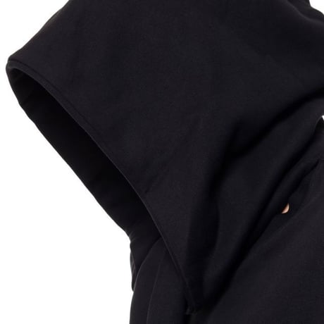 ラフシモンズ RAF SIMONS Regular fit hoodie with knot hood コットン ブラック