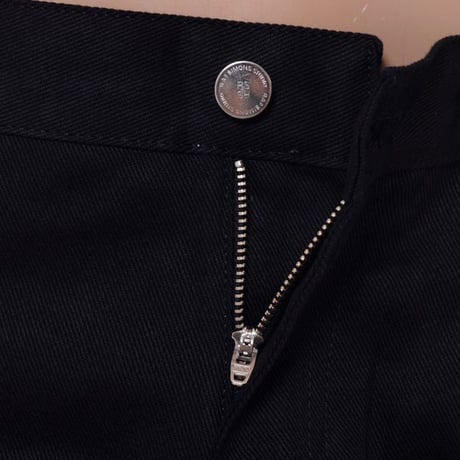 ラフシモンズ RAF SIMONS ニーパッチスリムフィットジーンズ コットン ブラック