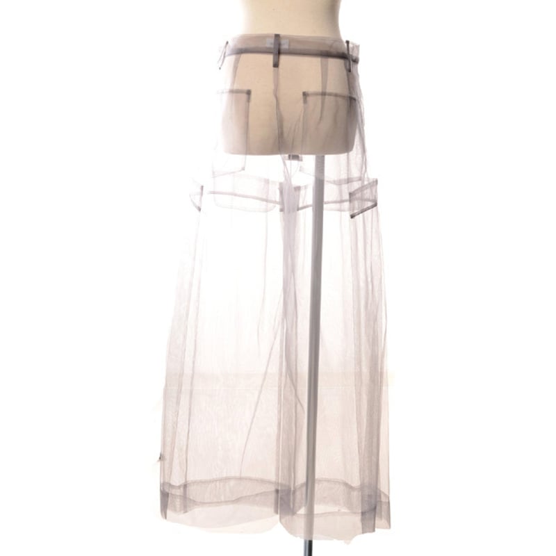 チカ キサダ chika kisada チュールパンツ ナイロン グレー | YOKOAUNTY