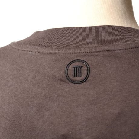 テラ TELA ビックシルエットTシャツ コットンジャージー ダークブラウン