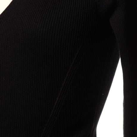 インポートブランド import brand ジェントリーポルトフィーノ Gentry Portofino 深いVネック長袖セーター シルクコットン ブラック
