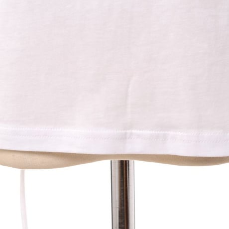 テラ TELA 背中シャーリングTシャツ コットン ホワイト