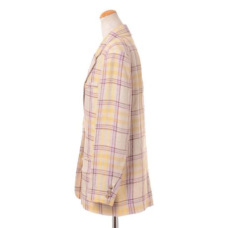 イザベルマラン ISABEL MARANT テーラードジャケット リネン イエローチェック