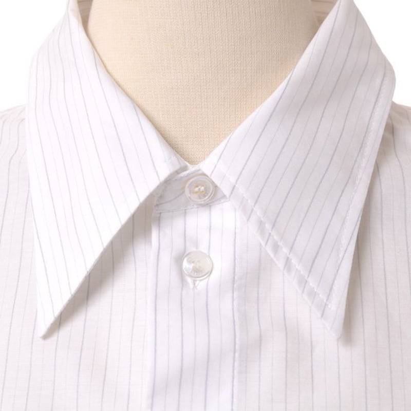 MM6 Maison Margiela クロップトストライプシャツ