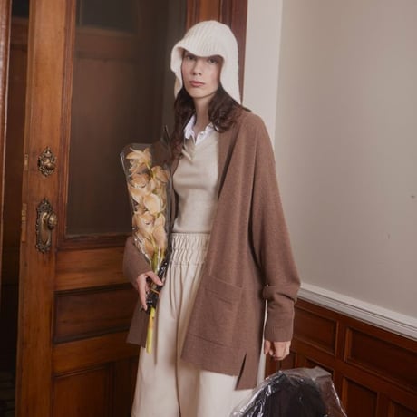 ロゼッタゲッティ ROSETTA GETTY カーディガン カシミア ブラウン