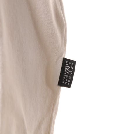 エムエムシックス メゾンマルジェラ MM6 MAISON MARGIELA ヴィンテージジャージーロゴTシャツ コットン ホワイト