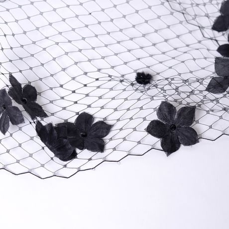 ジョアンナブライトバート Johanna BraitBart チュール使いのヘッドアクセ ミックス ブラック
