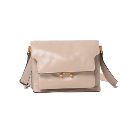 マルニ Marni TRUNKSOFT トランクソフトミニバッグ レザー ベージュ