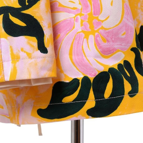 マルニ Marni オーバーフィットプリントジャケットコート コットン イエロー
