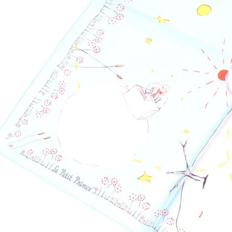 インポートブランド import brand マルフロイMalfroy星の王子様ストール シルクサテン ライトブルー