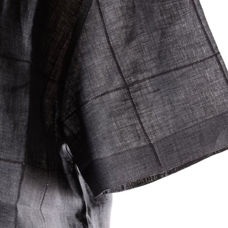 ブルネロクチネリ Brunello Cucinelli 半袖ブラウス リネン グレー