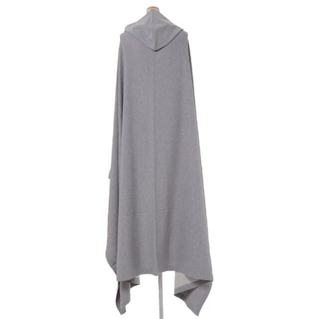 ラフシモンズ RAF SIMONS ミディアムレングスフリースケープ コットン グレー